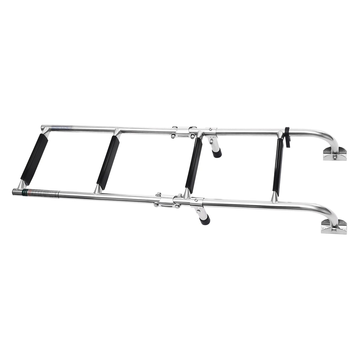 4 Steps Marine Deck Ladder Stainless Steel Telescoping Folding Marine Boat Drop Ladders