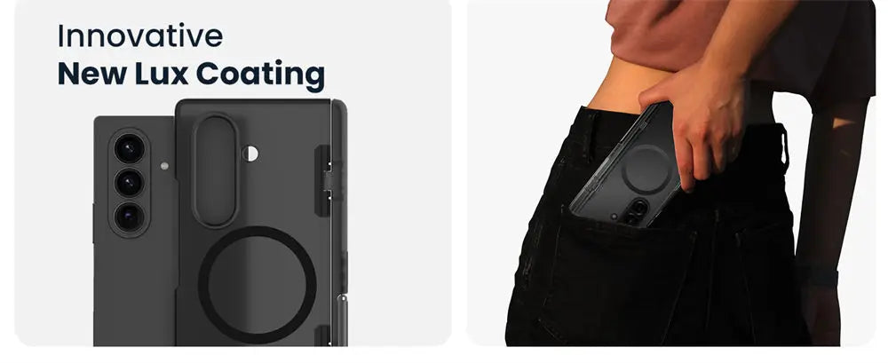 For Samsung Galaxy Z Fold 7 Case I-BLASON Cosmo Full Protective Hinge Protection Magnetic Case With MagSafe Stand & S Pen Holder