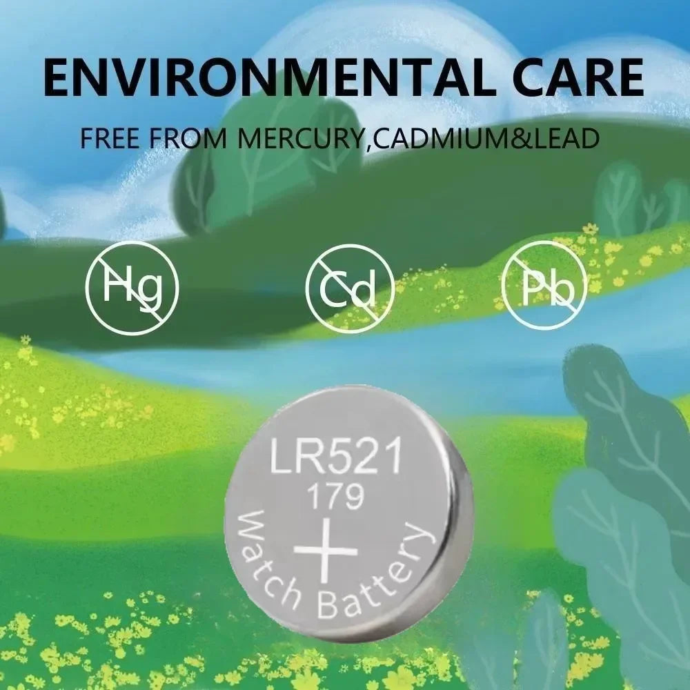 High Capacity 2-50pcs AG0 LR521 SR521SW Batteries LR63 SR63 379 1.5v Alkaline Button Cell Battery for Calculators Watches Toys