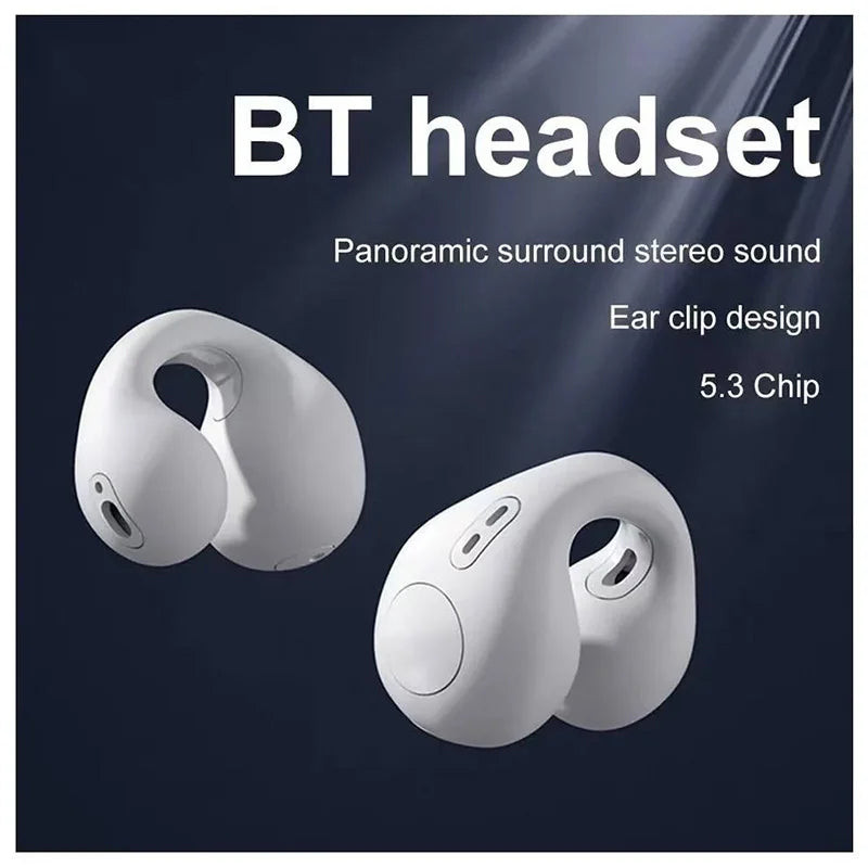 Xiaomi Mijia Bone Conduction Headphones Wireless Bluetooth 5.3 Compatible 3d Surround Sound Bass Ear Clip-on Sports Headphones