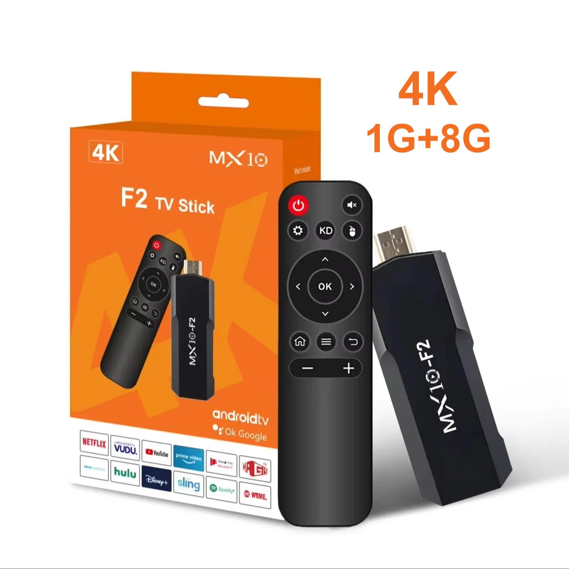 8K ATV Smart TV Stick Support Android 14 Video 4K BT5.0 WiFi 6 Allwinner H618 Quad Core Cortex A53 Voice Remote Smart TV Box