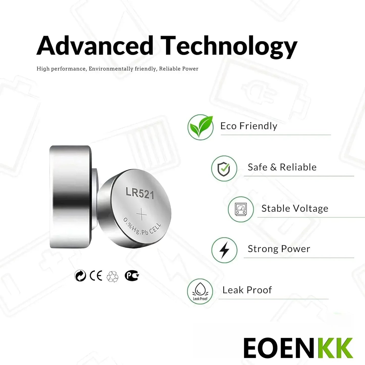 High Capacity 2-50pcs AG0 LR521 SR521SW Batteries LR63 SR63 379 1.5v Alkaline Button Cell Battery for Calculators Watches Toys