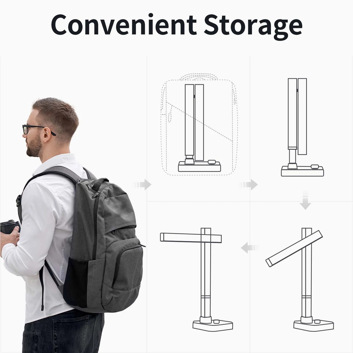 CZUR Shine Series Document Scanner, Portable USB Document Camera, Capture Max A3 Format with Fast Scan for Meeting and Learning