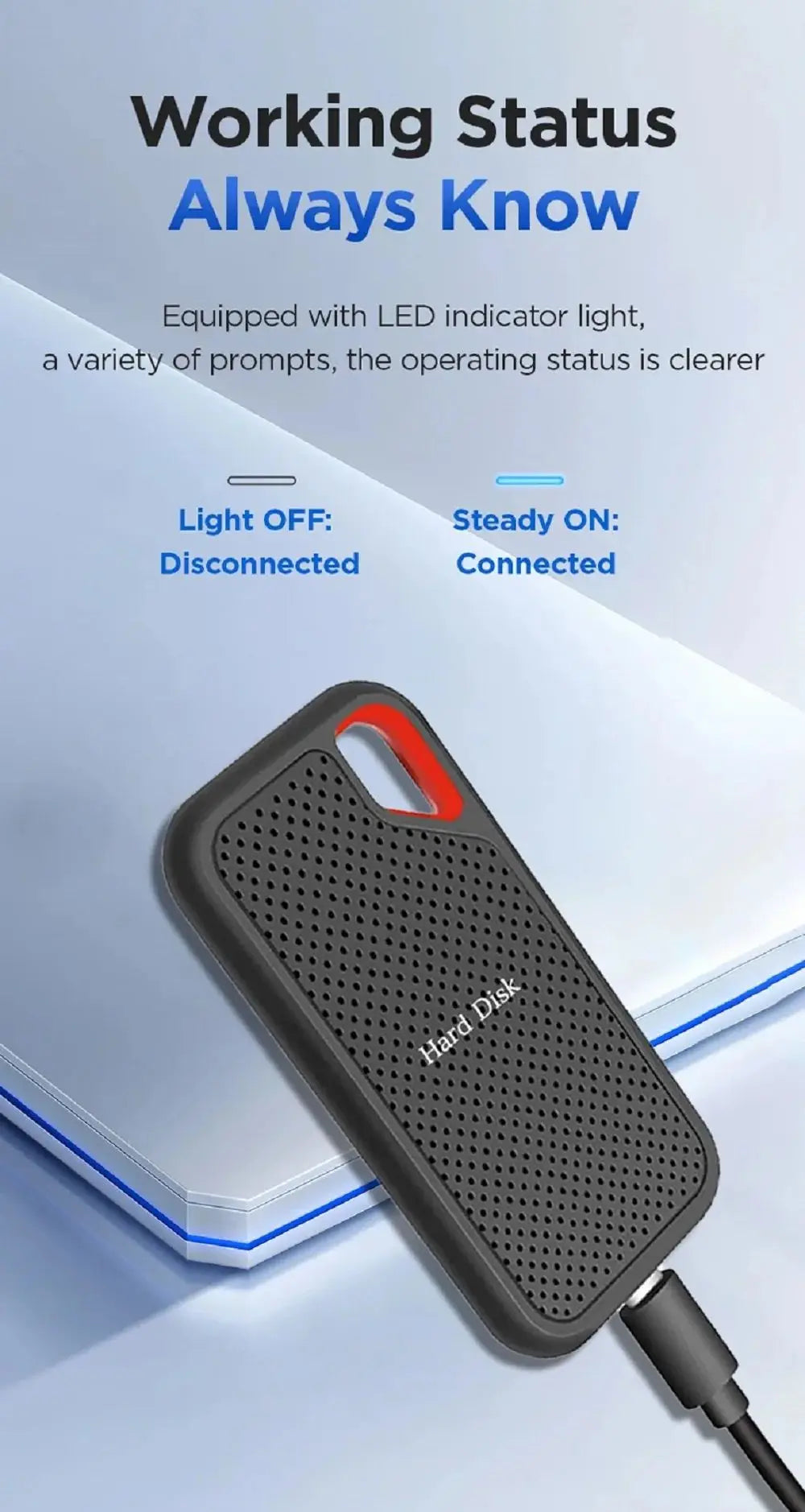 Hot Sales E61 SSD Portable External Hard Drive 2TB M.2 Disk Memory USB 3.1 Storage for SanDisk notebook Desktop Computer Laptops