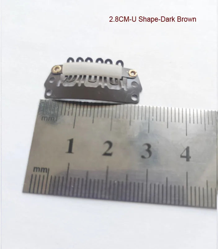 50pcs 2.3cm-3.6cm Black Brown Color Wig Clips Snap Clip For Hair Extension Wig Weft Wig PP Hairpins Large Clips Styling Tools