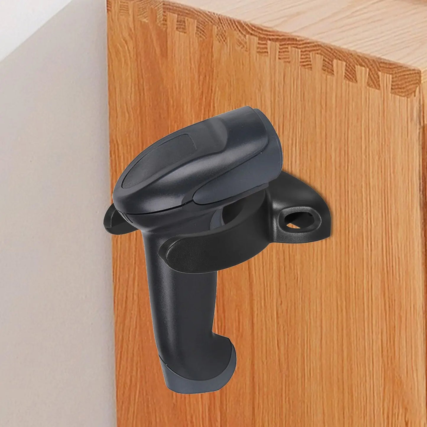 Barcode Scanner Holder Wall Mount Stand Secure Fit Various Models Flexible Design Easy Setup Office Warehouse Use