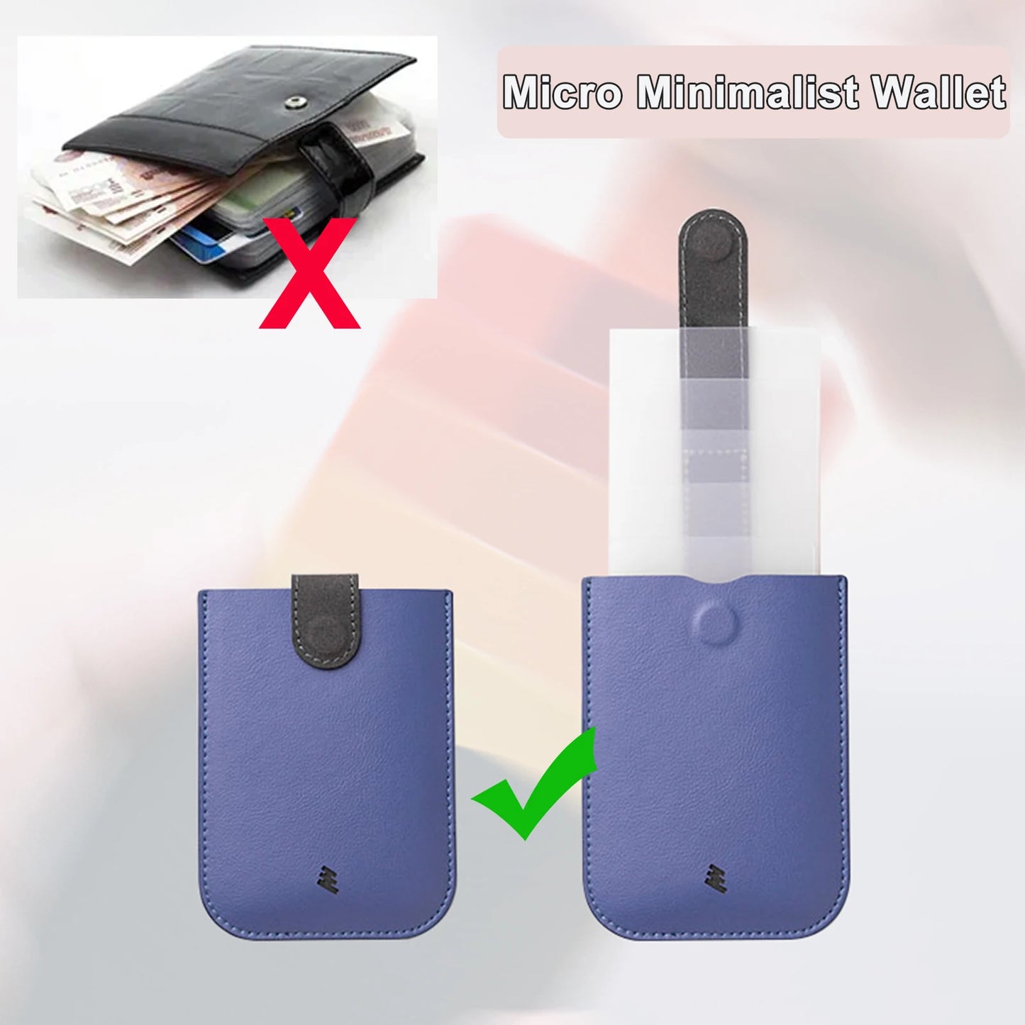 DAX V1 V2 V3 Leather Card Holder Mini Slim Portable Pulled Men Credit Card Wallet Color Gradient 5Card Money Purse Women Handbag