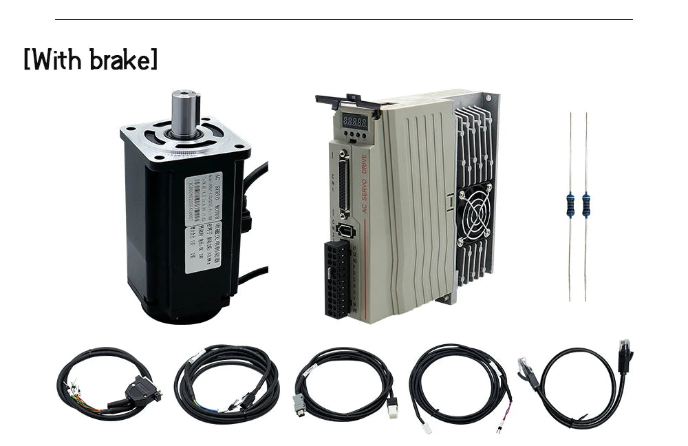Brazil Shipped 400w 600w 750w 1000w Servo Motor 2500RPM 220V 110V + Servo Driver 3M Cables For CNC Support Pulse -10-10v Analog