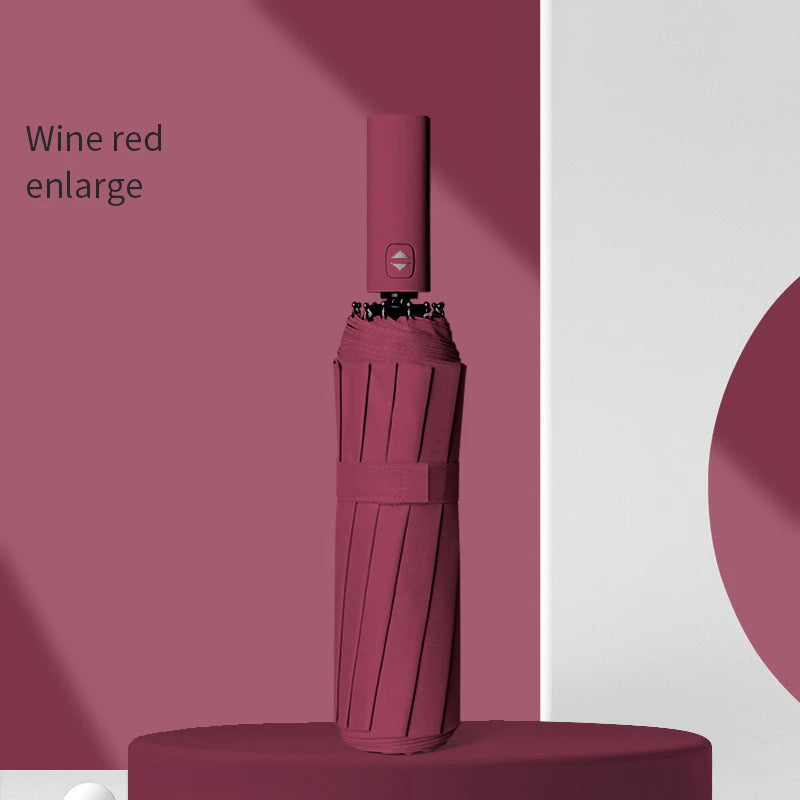 Xiaomi 12 Bone Solid color Automatic umbrella Light Collapsible Large size sunshade Uv protection