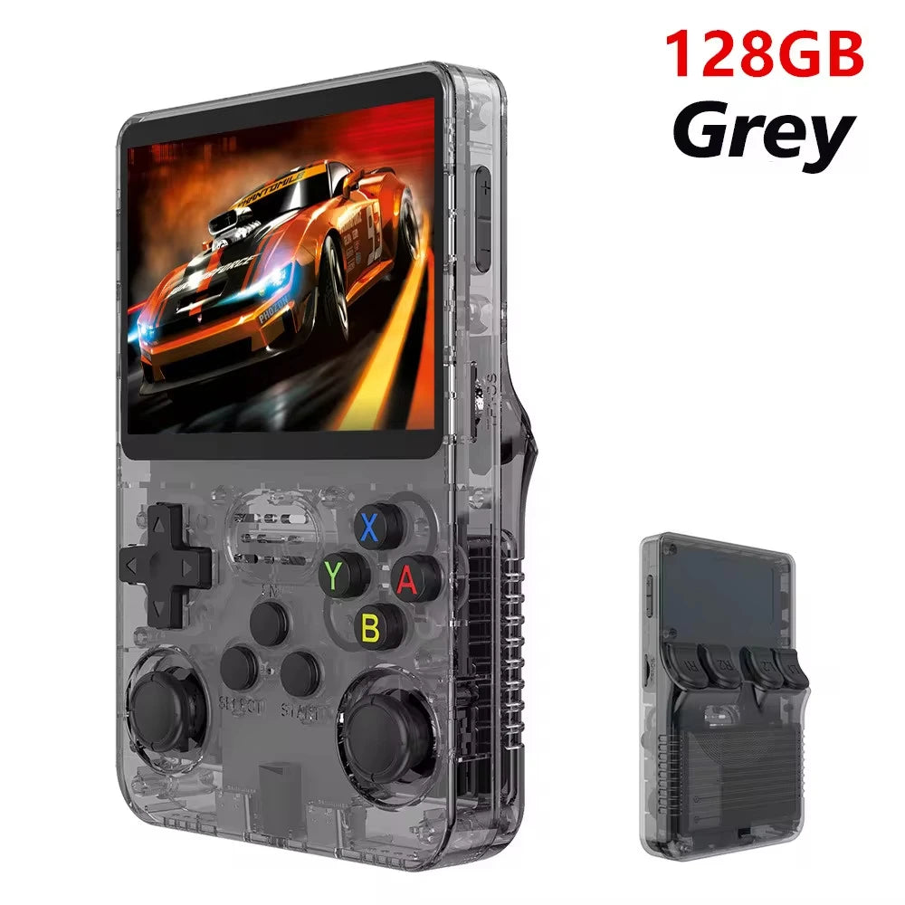 2025 Open Source R36S Retro Handheld Video Game Console Linux System 3.5 Inch IPS Screen Portable Pocket Video Player R35S 64GB
