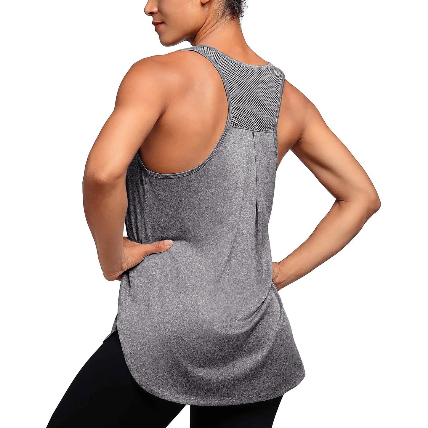 Tops Workout Tops Tank Yoga Racerback Mesh Running Women Shirts Women's Blouse 2x Ladies Tops Muscle Tee