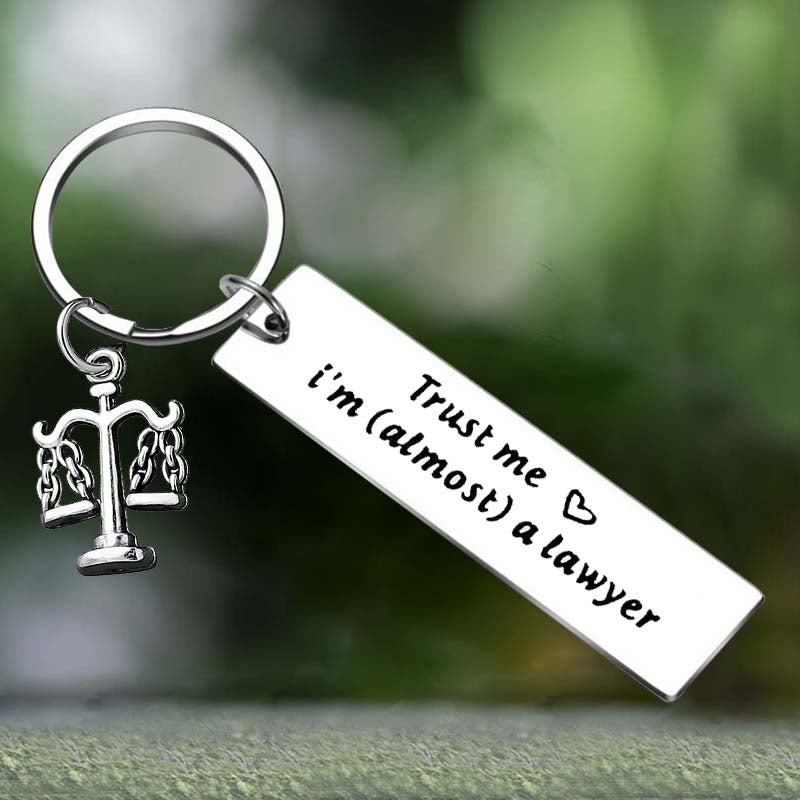Cute Lawyers Gift Lawyer Keychain Scales of Justice Lawyer Gift New Lawyer Key Chain Pendant Jewelry Law School Graduation Gift