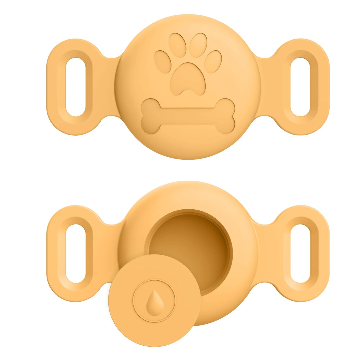 Silicone Engraved Cover For Apple Airtag Case Dog Cat Collar GPS Finder Protective Soft Case For Apple Air Tag Tracker Holder