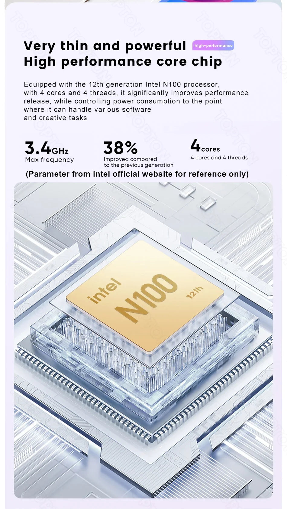 Topton L10 Dual Screen Laptop 15.6 Inch IPS + 7'' Touch 12th Gen Intel N100 Max 32G DDR4 2T SSD Slim Office Notebook PC Computer