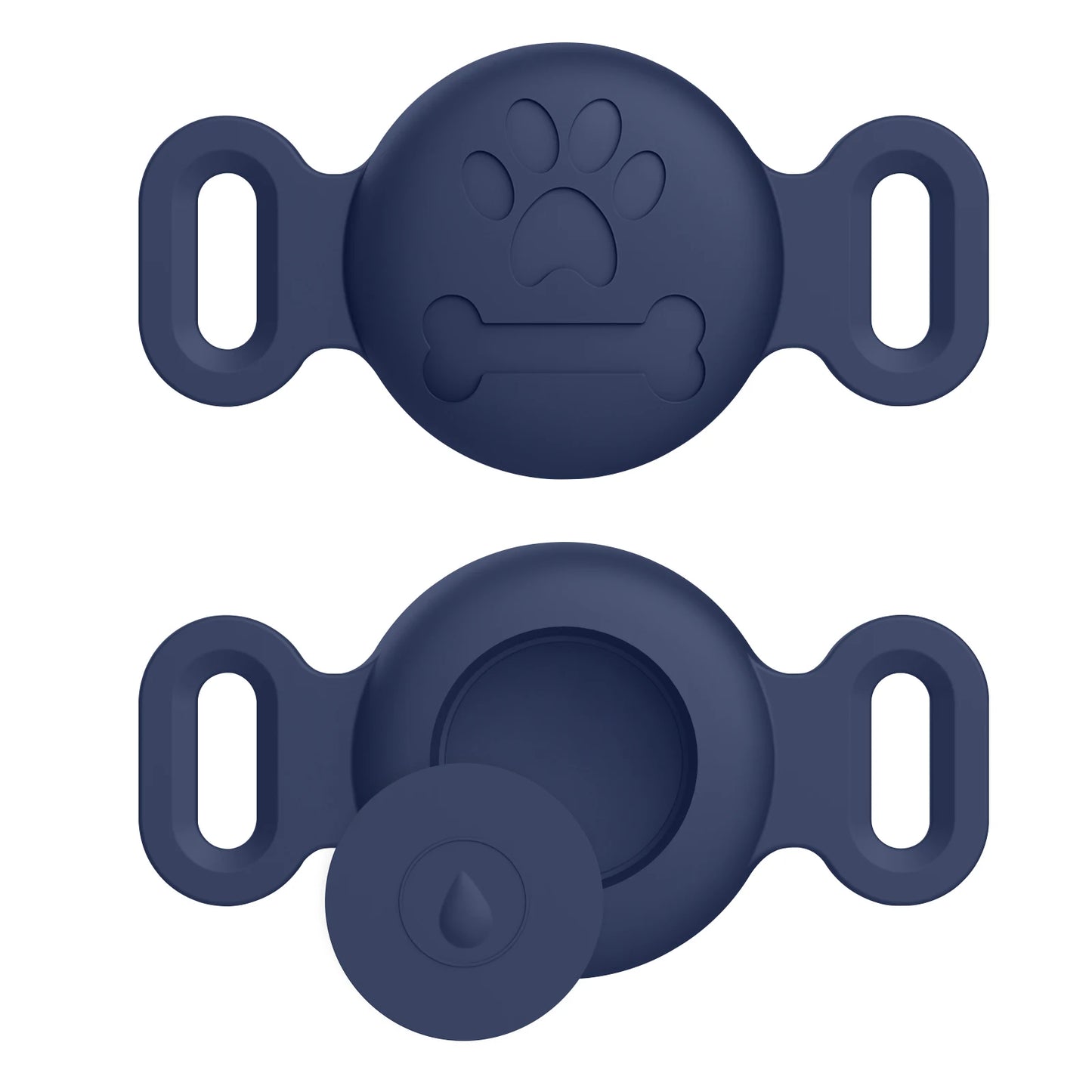 Silicone Engraved Cover For Apple Airtag Case Dog Cat Collar GPS Finder Protective Soft Case For Apple Air Tag Tracker Holder