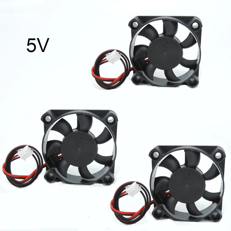 DC 5010 5V/12V/24V Computer CPU Cooler Mini Cooling Fan 50MM Small Exhaust Fan for 3D Printer 2 pin 50x50x10mm A7