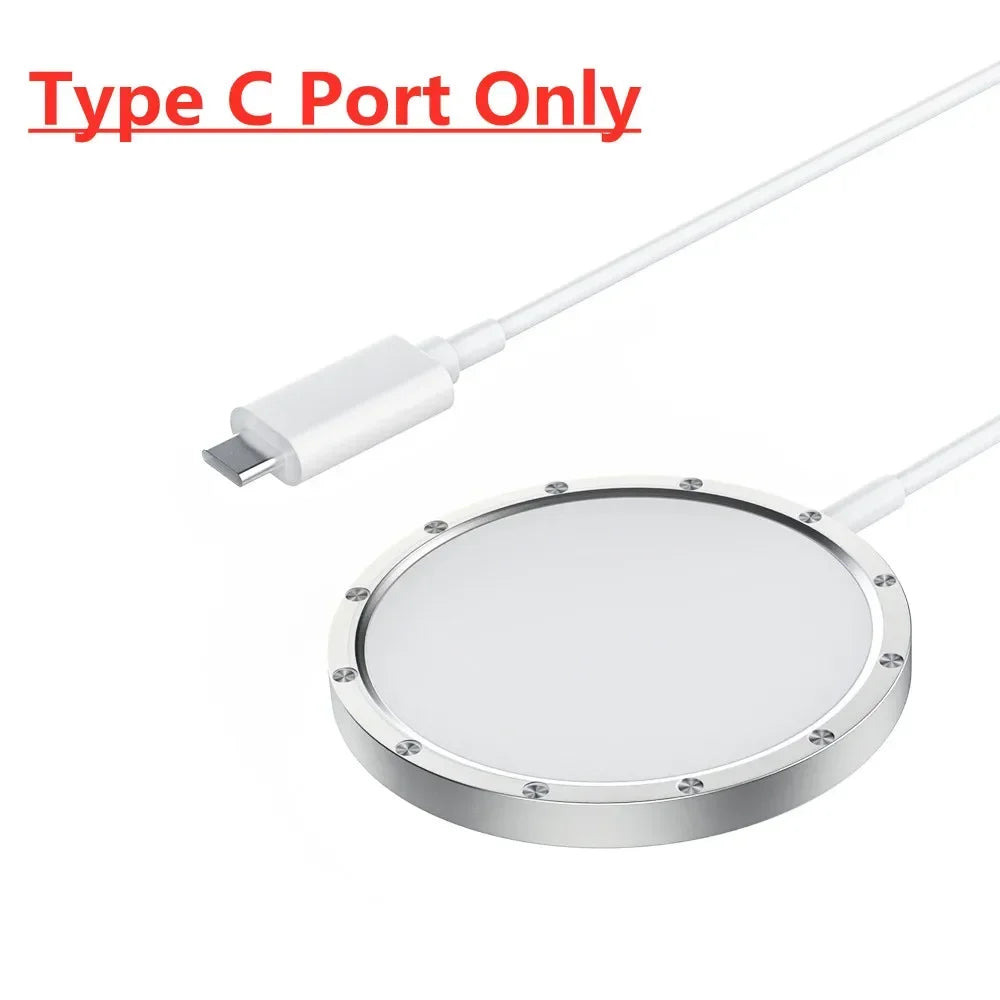 100W Magnetic Wireless Charger Pad For iPhone 16 15 14 13 12 Pro Max Mini Induction Fast Wireless Charging Dock Station Charger