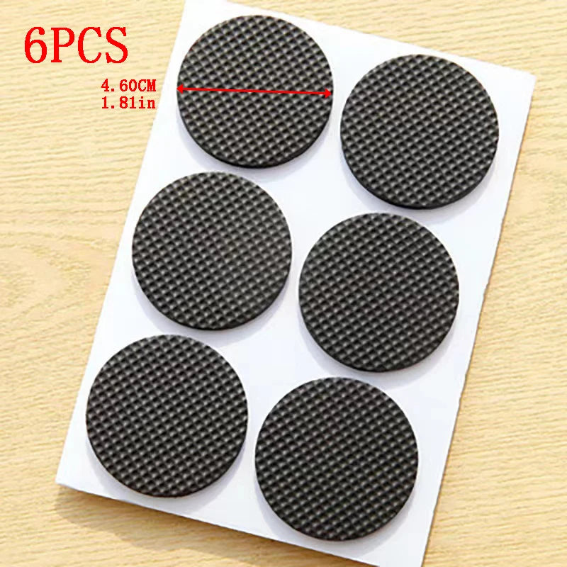 1/6/15/24pcs Furniture Pads, Adhesive Rubber DIY Furniture Feet Pad, Table Legs Stools, Chairs Mats, Table And Chair Foot Protec