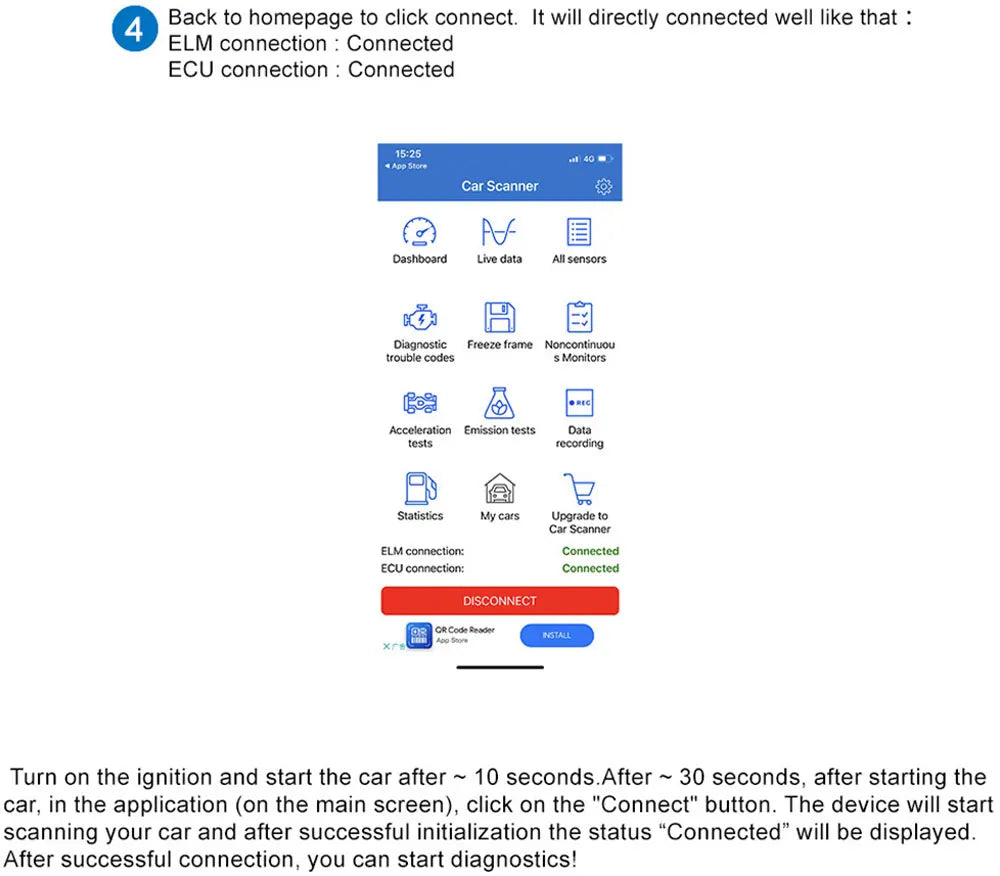 Konnwei Bluetooth 5.0 ELM327 V1.5 OBD2 Scanner KW906 OBDII Auto Diagnostic-Tools ELM 327 V 1.5 OBD 2 Car Code Readers Scan Tools