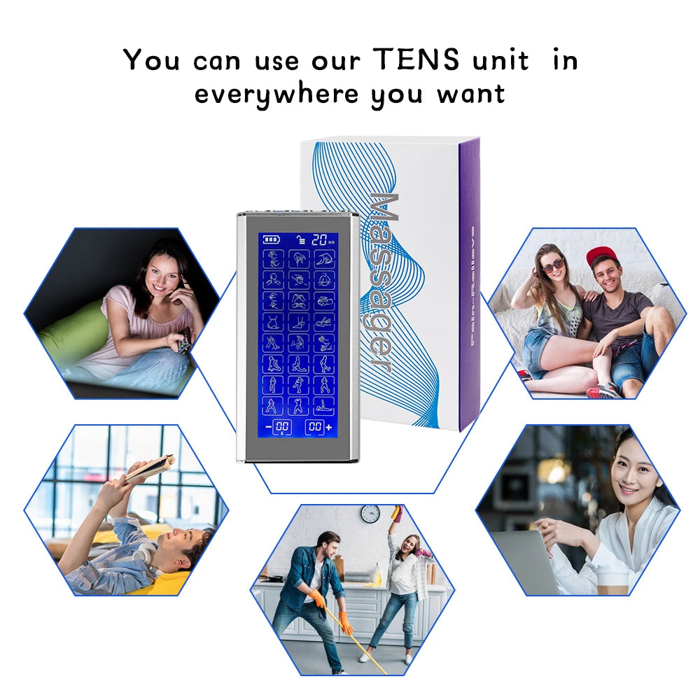 Eletric EMS tens Professional Physiotherapy Body Massager Pulse Muscle Stimulator Electrostimulation Massage Therapy Products