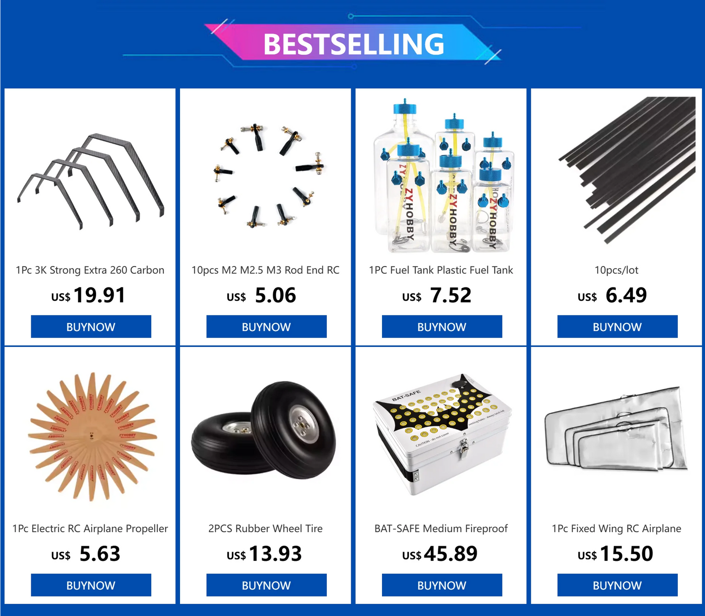 14/16/18/19/20/22/inch Wooden Propeller for RC Gas Airplane