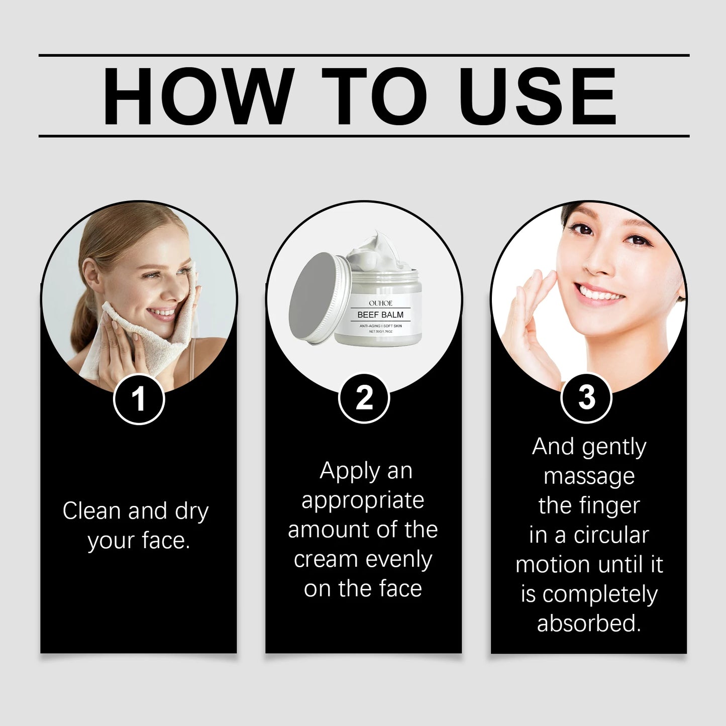 Beef Fat Wrinkle-reducing Cream Vitamin C Moisturizing Cream Deep Cleansing and Hydrating Natural and Additive-free Skin Care