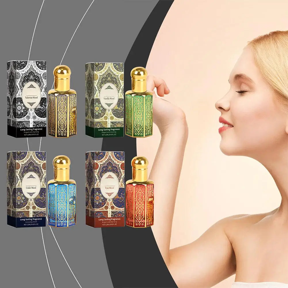 Arabian Perfume Men Charming Perfumes Women Long Lasting Personal Mist Oil Fragrance 4 Smells Stylish Perfume For Hair And Body