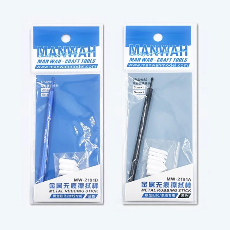Metal Stainless Wipe Stick seepage line cleaning swabs Stickers Cotton swabs Old effect aids tool For Hobby Model Making
