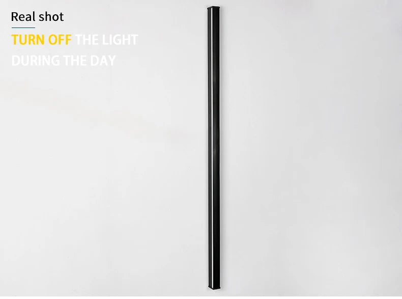 Modern Black LED Wall Lamp for Dining room Living Room Decoration LED Long Strip Wall Lights Staircase Corner Wall Lamp