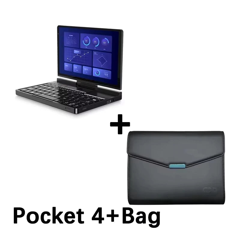 GPD Pocket 4 Mini Laptop 8.8-inch AMD AI 9 HX 370 64GB RAM Portable Mini PC 2TB NVMe flipped 180° business Laptop Computer