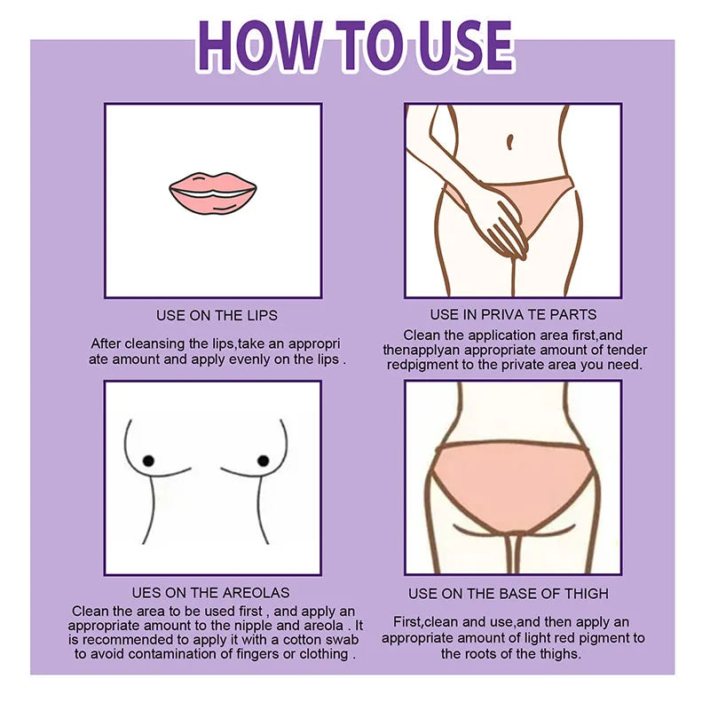 Body Whitening Cream For Dark Skin Intimate Area Pink Essence Dullness Brighten Skin Whitener Beauty Health For Dropshipping 20g