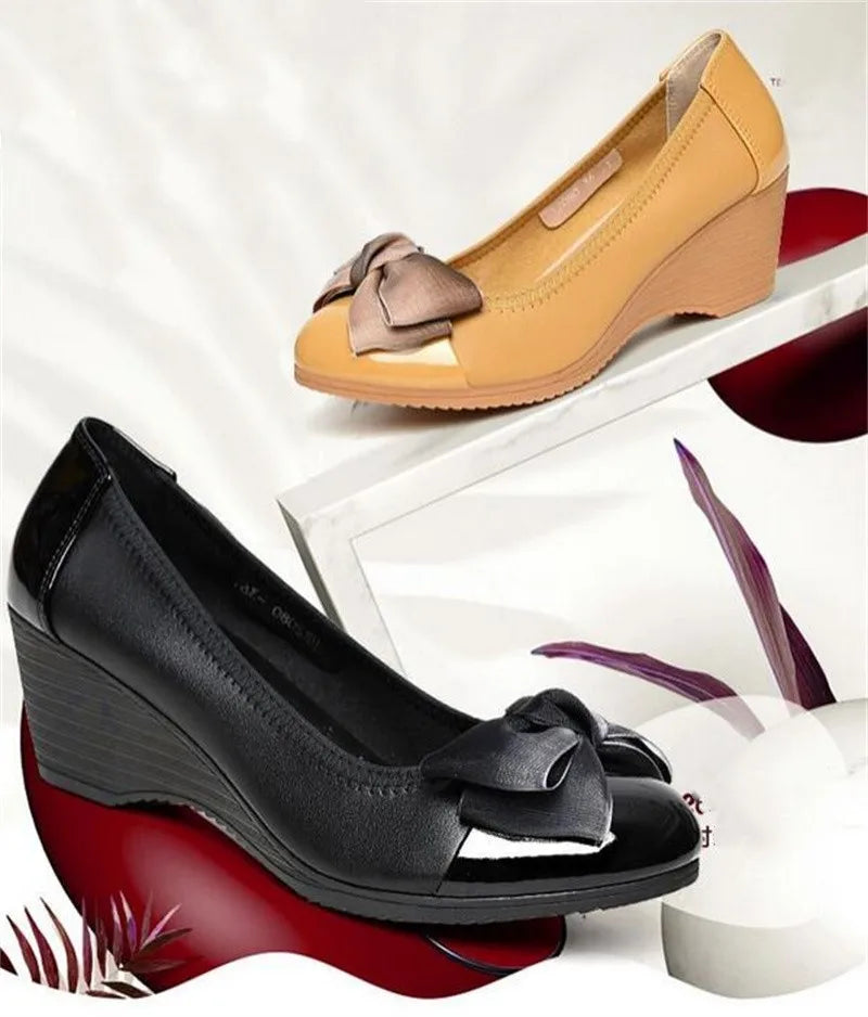 ZXRYXGS Brand Shoes 2024 New Rhinestone Bow Slope with Wild Women High Heel Shoes OL Work Shoes Woman Fashion Shoes High Heels