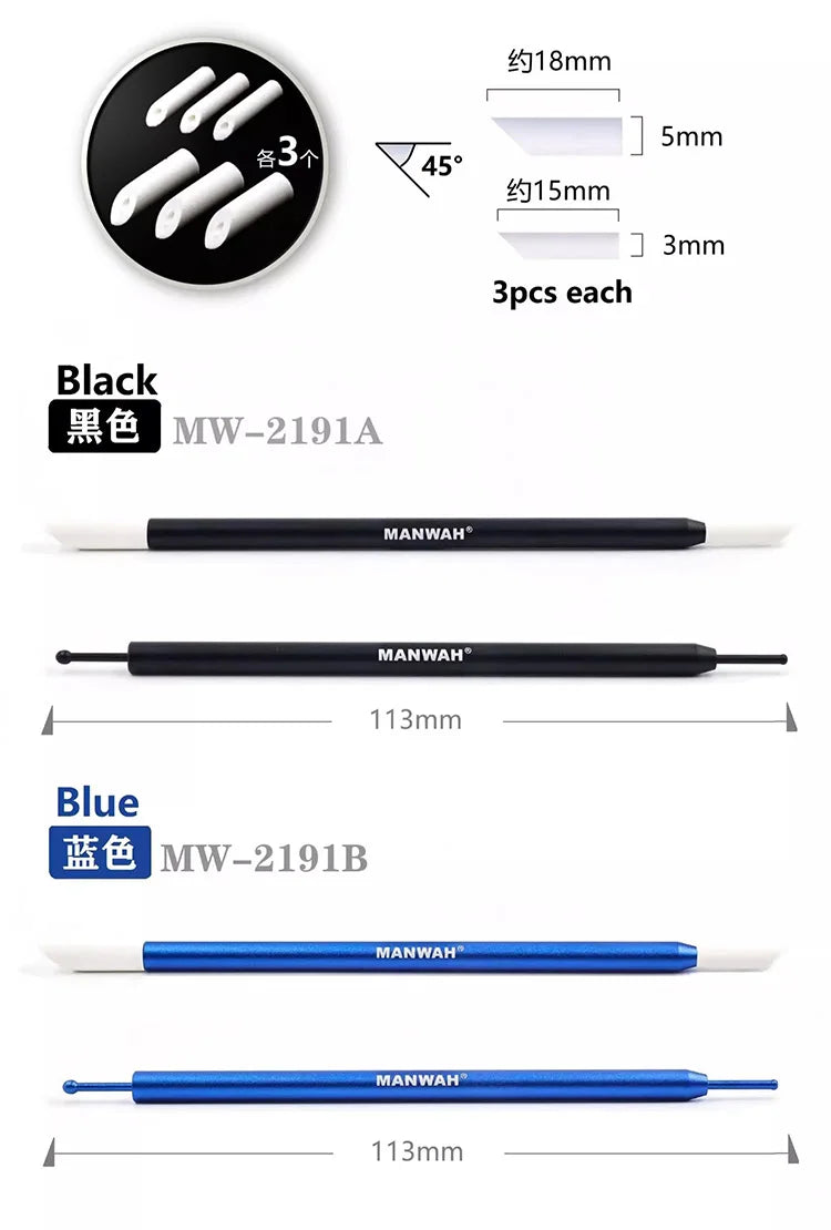 Metal Stainless Wipe Stick seepage line cleaning swabs Stickers Cotton swabs Old effect aids tool For Hobby Model Making