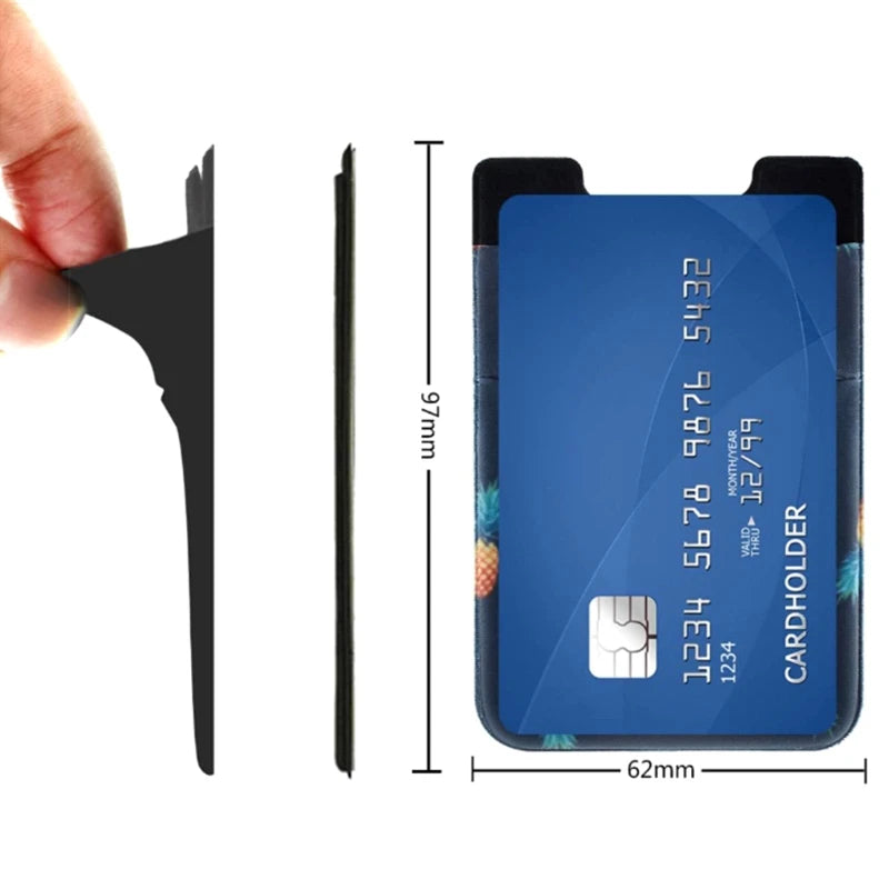 Adhesive Cell Phone Credit Card Holder Sticker Pocket Wallet for Case Card Ho