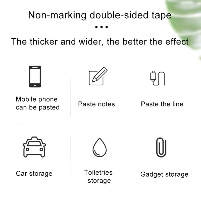 Nano Double sided Adhesive Tape Extra Strong Waterproof Transparent Traceless Tape Thickened Reusable Decorative Tape Home Tools