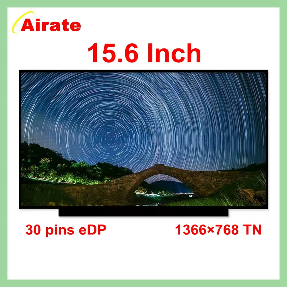 15.6" LCD Display Laptop Screen Matrix NT156WHM-N44 V8.0 B156XTN08.1 NT156WHM-N34 B156XTN08.0 N156BGA-EA3 1366*768 30 Pins EDP