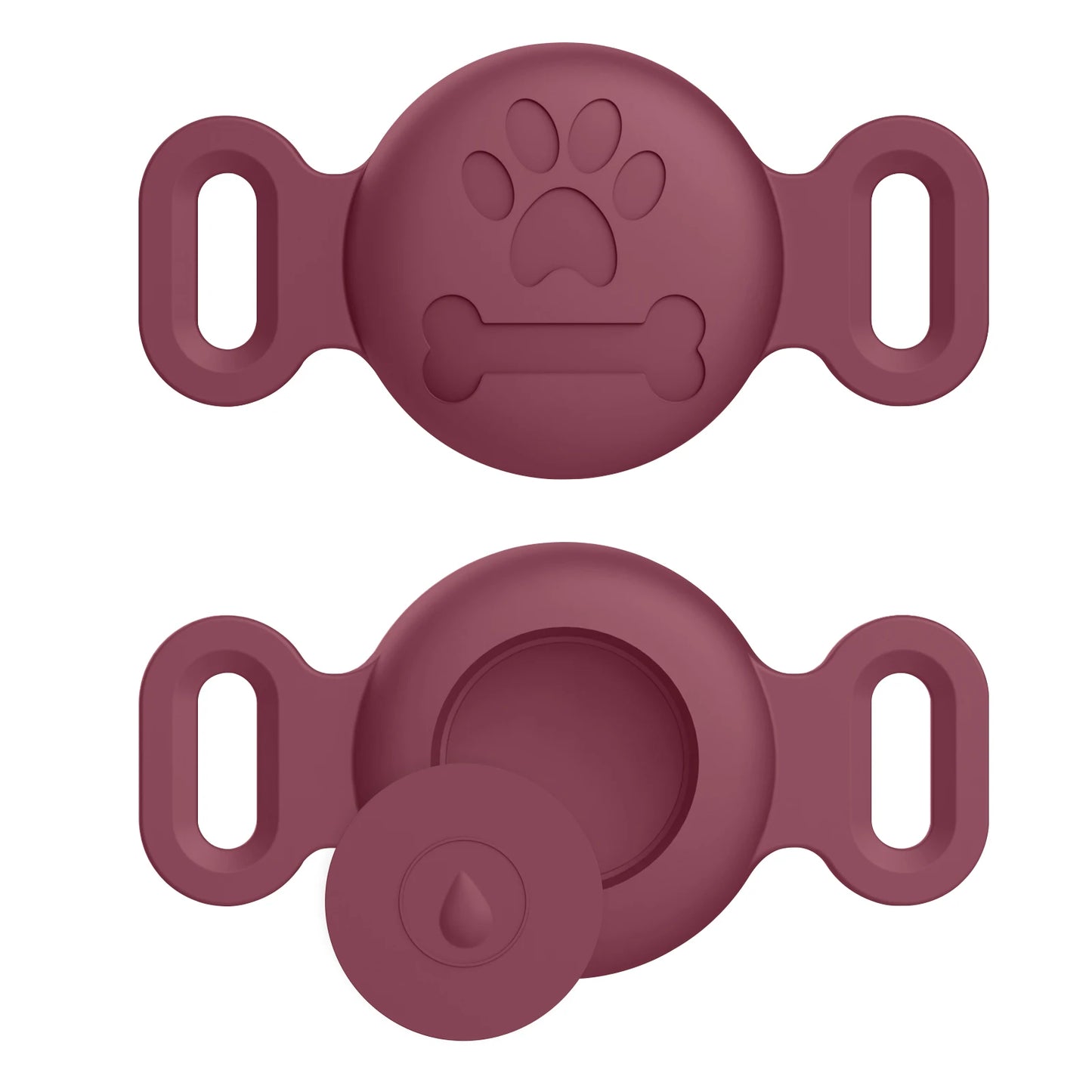 Silicone Engraved Cover For Apple Airtag Case Dog Cat Collar GPS Finder Protective Soft Case For Apple Air Tag Tracker Holder