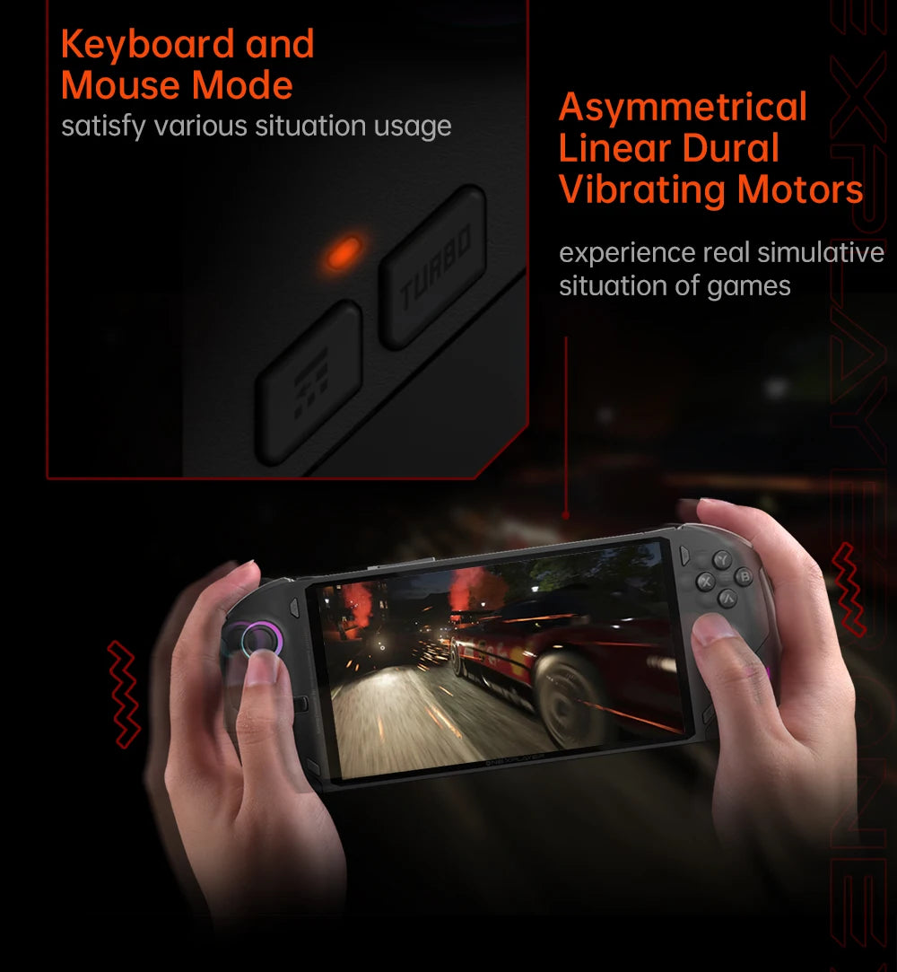 OneXPlayer OneXFly F1 Pro AMD AI 9 HX 365 370 OLED 144Hz Screen Gaming Handheld Console 3A Gamepad 7” PC Game Computer Laptop