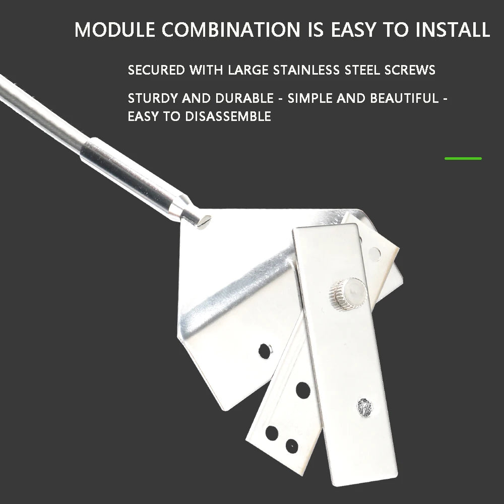 ZRDR Stainless Steel Aquarium Fish Tank Algae Scraper Blade Aquatic Water Live Plant Grass Cleaning Multi-Tool Cleaner Kit Set