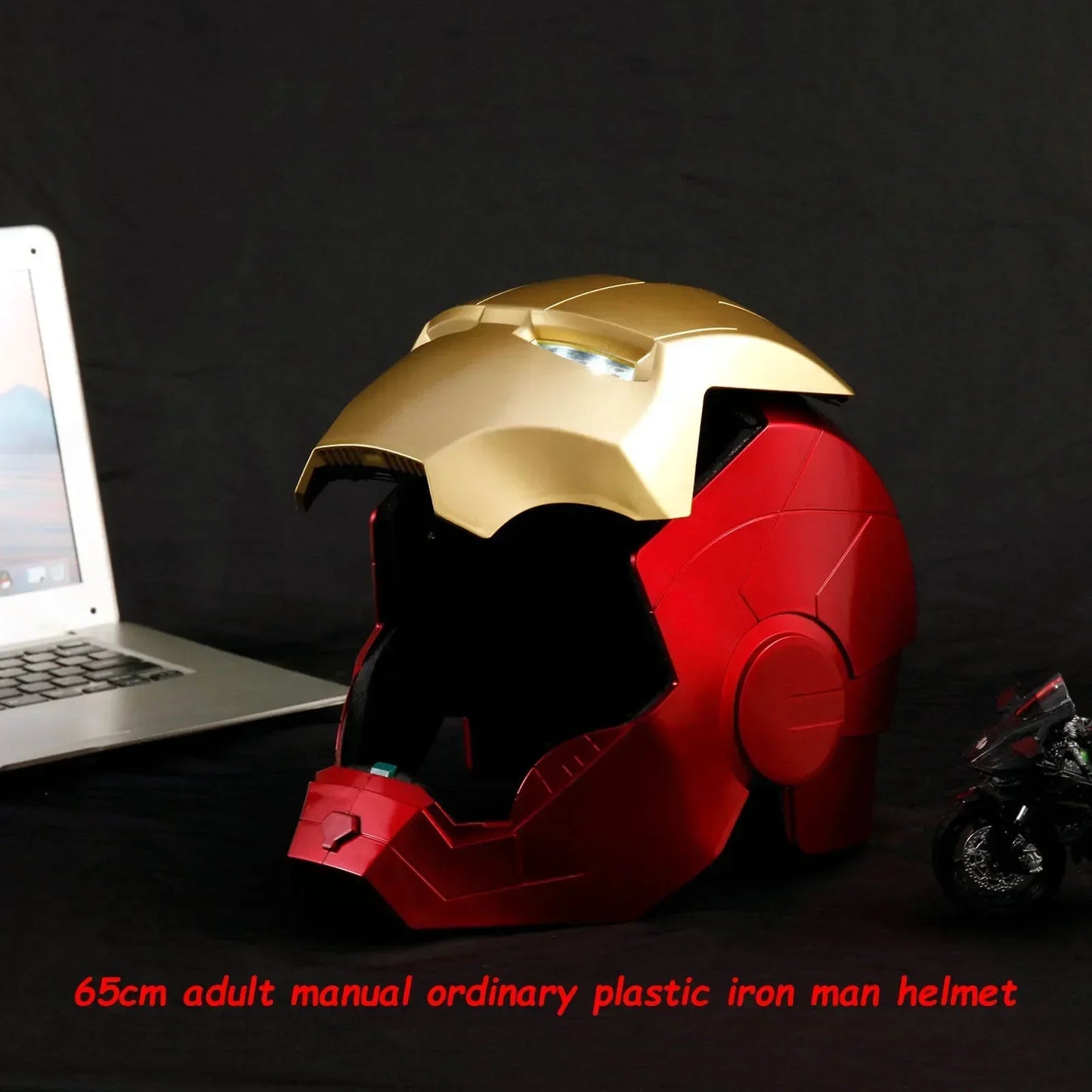 New 1:1 Marvel Iron Man Electric Helmet Multi Piece Manual Opening Helmet Model Luminous Adult And Children's Toy Gift