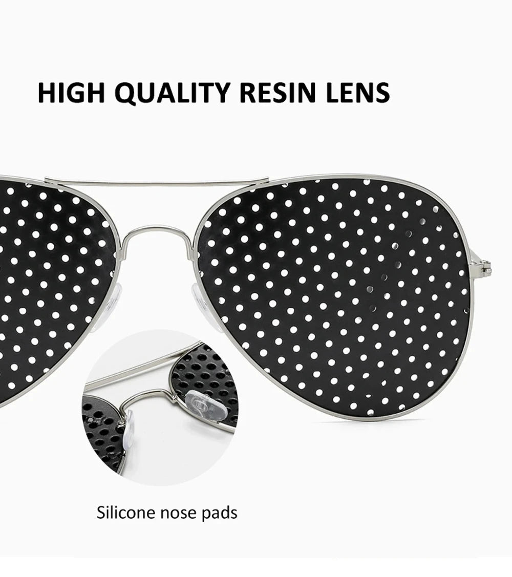 Vision Care Wearable Corrective Glasses Improver Stenopeic Pinhole Pin Hole Glasses Anti-fatigue Eye Protection Oculos De Grau