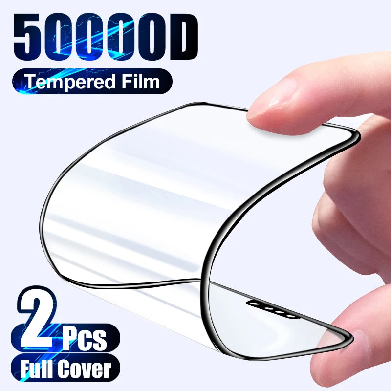 2Pcs Soft Ceramic Tempered Film For iPhone 13 11 12 14 Pro Max Mini Screen Protector XS XR X 8 7 6 6S Plus SE Phone Accessories