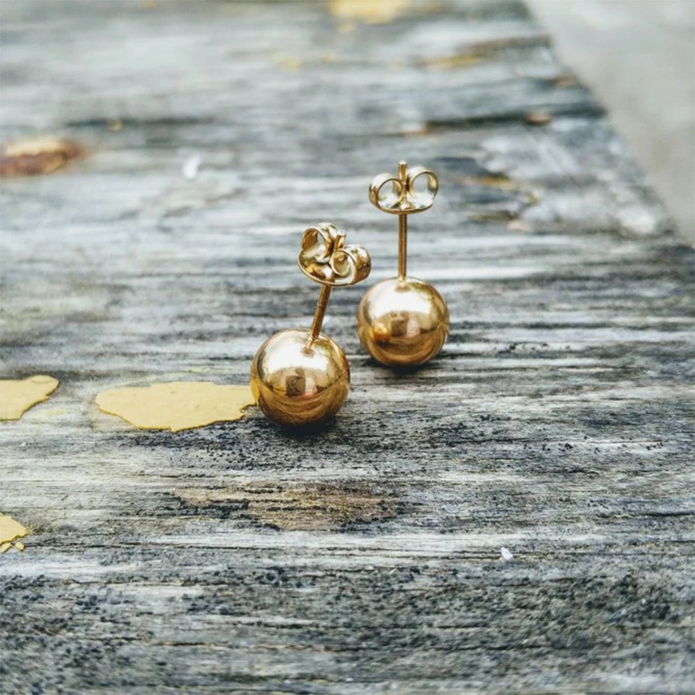 e-Manco Pierced Allergic Stud Earrings for Women Stainless Steel Small Geometric Earrings Wholesale/Dropshipping Fashion Jewelry