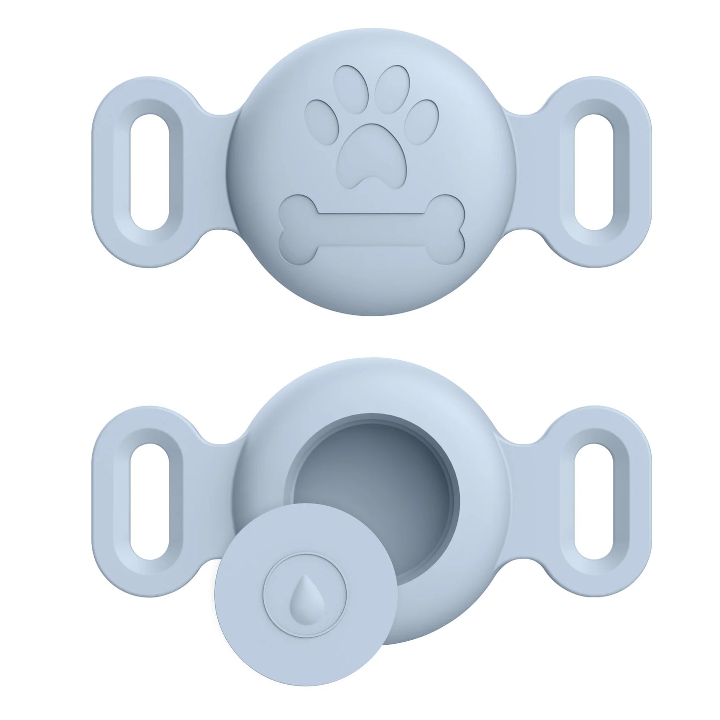 Silicone Engraved Cover For Apple Airtag Case Dog Cat Collar GPS Finder Protective Soft Case For Apple Air Tag Tracker Holder