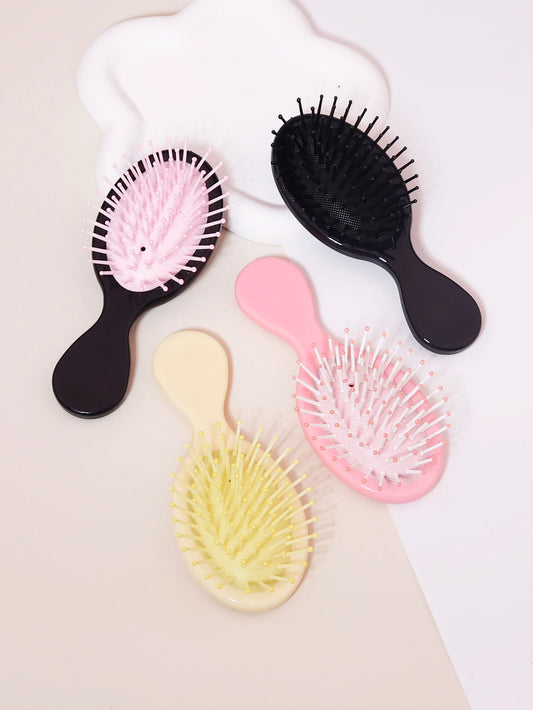 1pcs mini portable massage anti-static cute cartoon air cushion hair brush for girls hair care tools Special for real hair wigs