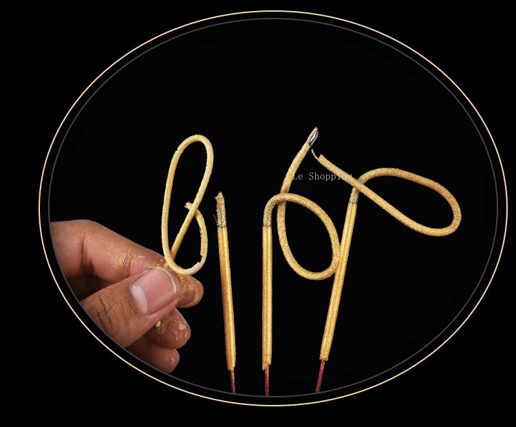 Stick Incense Golden Roll Money Handmade Smoke-free Bamboo Incense Indoor Office Purify Air/an Incense Help Sleep Natural Aroma