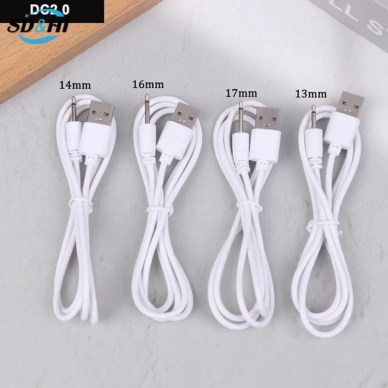 1pcs USB DC 2.5 Vibrator Charger Cable Audio Power Cord For Rechargeable Vibrators Massagers Accessories USB Power Supply