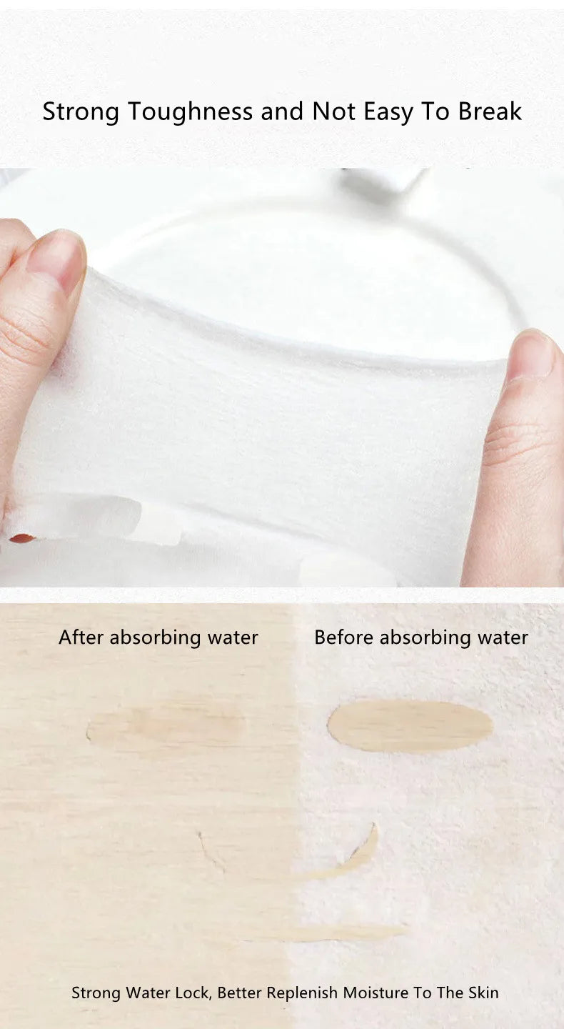 100PCS DIY Compressed Facial Mask: Disposable Non-woven Facial Mask with the Characteristics of Being Extremely Easy to Carry