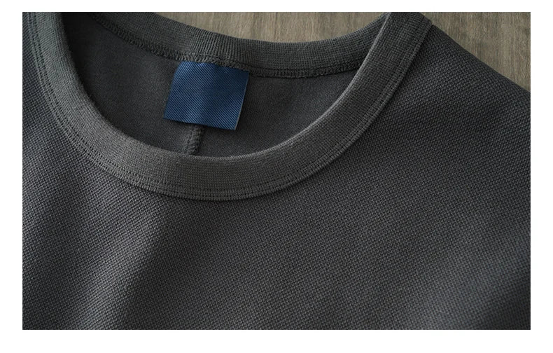 DUKEEN Heavyweight Pique Fabrics Tank Top Men 2024 Summer Sports Fitnesssleeveless T-Shirt Loose Solid Color Tops