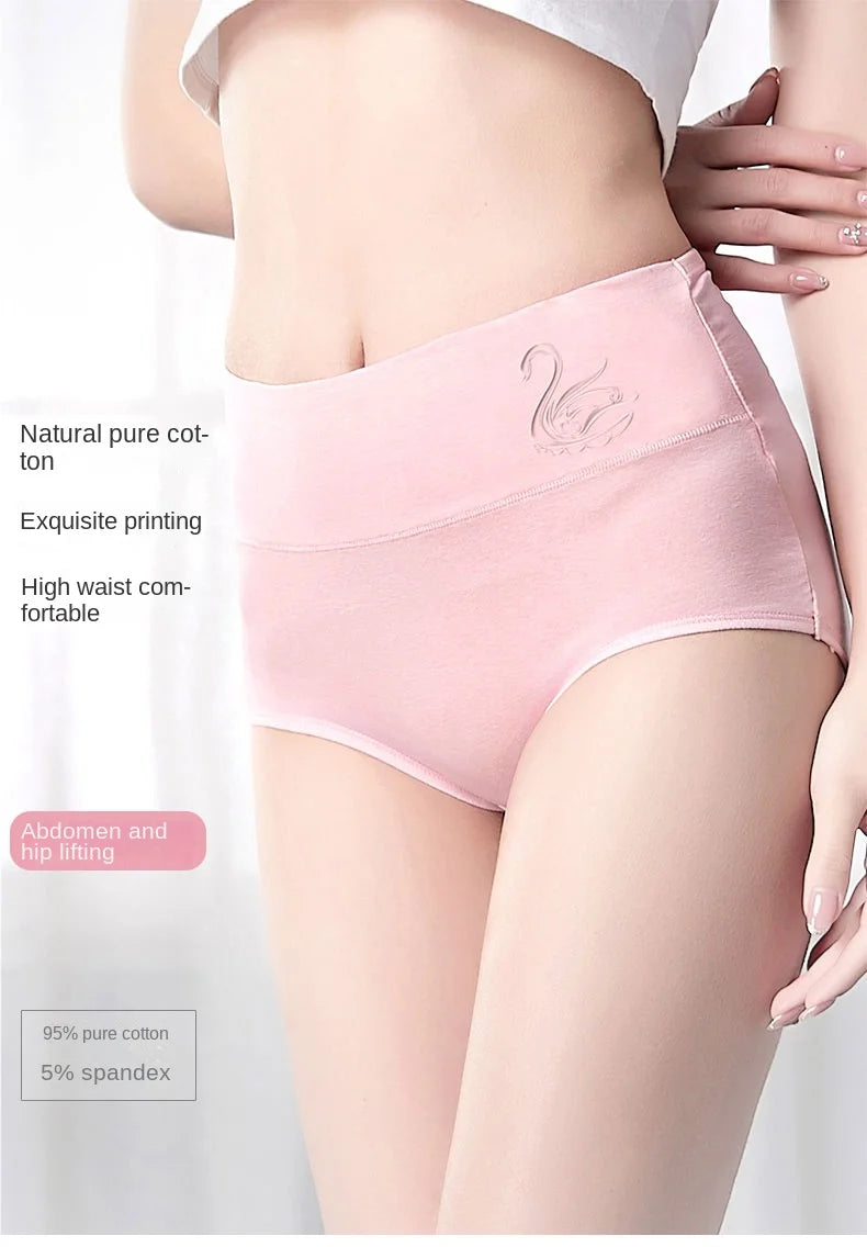 Cotton Panties Women's High Waist Underwear Abdominal Plus Size Briefs Girls Female Seamless Underpants Sexy Lingeries Soft Lady